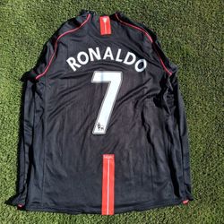 2007/08 Manchester United Away Ronaldo Long Sleeves Jersey 