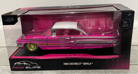 Jada Pink Slips 1960 Chevrolet Impala Lowrider 1:24 Pink Diecast