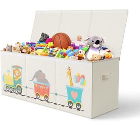 Large Kids Toy Storage Box with Flip Lid