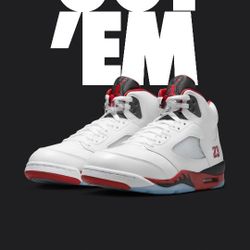 Jordan 5 Black Tongue size 10.5,11,12 (NO TRADES PRICE IS FIRM)