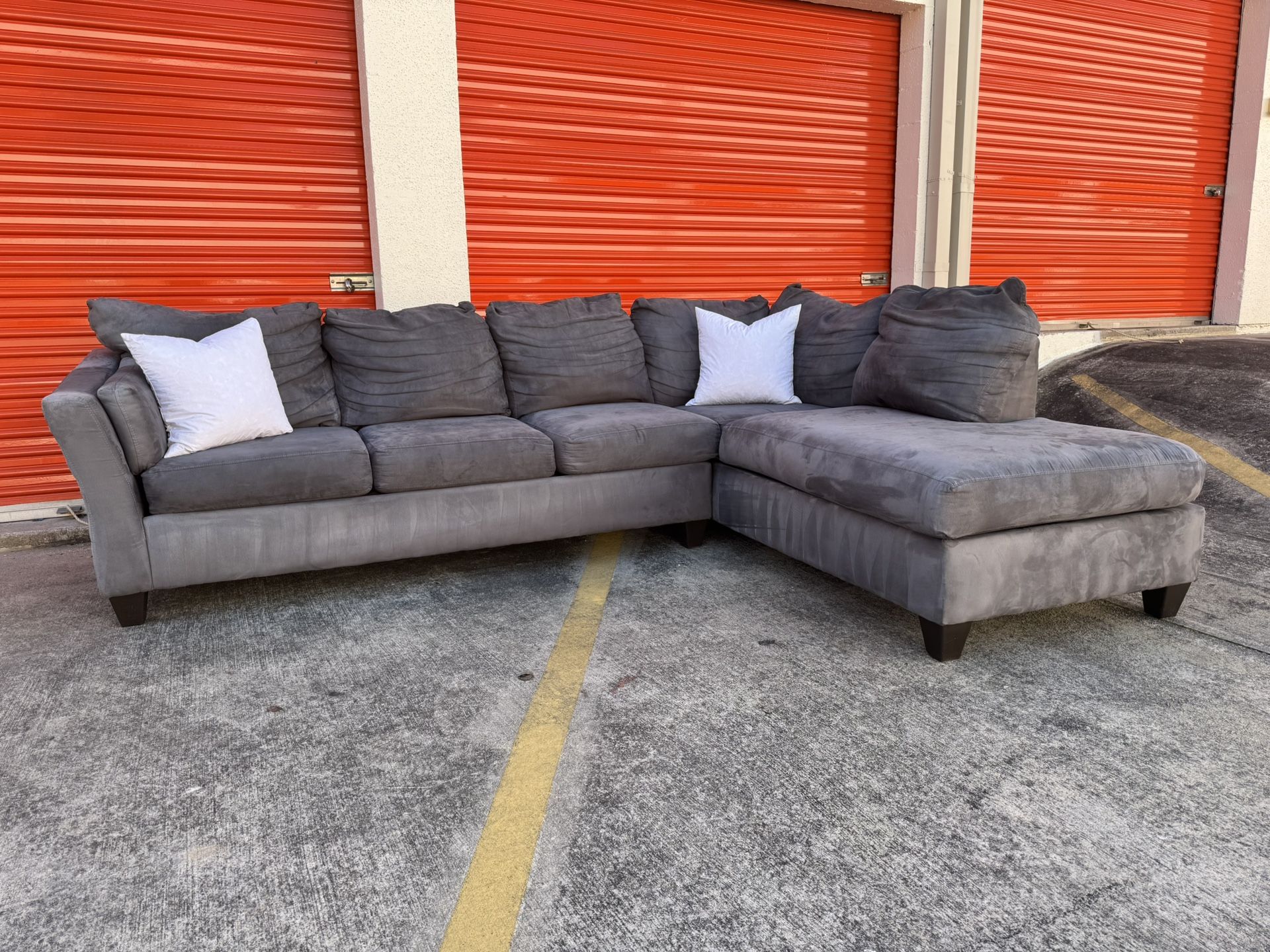 Grey L-Shaped Sectional For Sale!