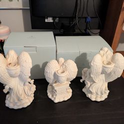 Beautiful PartyLite Christmas Angel Candle Holders