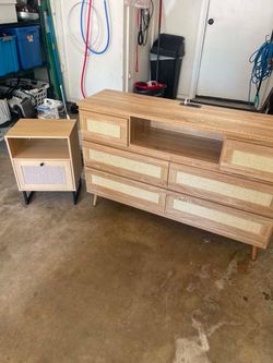 New dresser and matching nightstand
