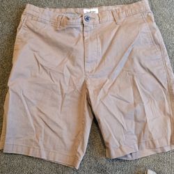 Mens Khaki Shorts, Size 32