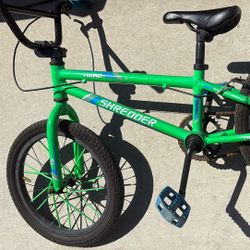 Haro Shredder 18” Bmx bike Green & Blue 