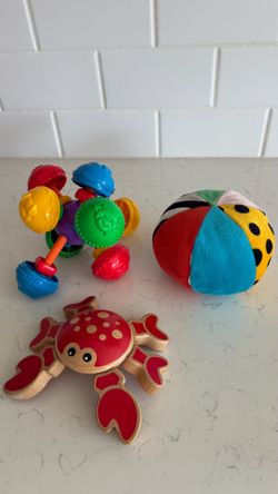 Three cute baby toys
