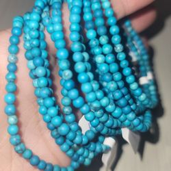 Turquoise 4mm Bracelets 💙🍀🍀💫
