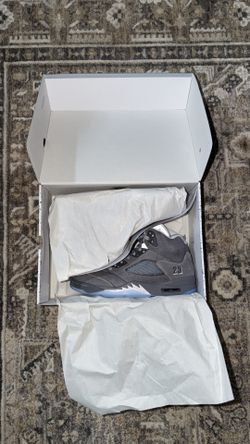 Jordan 5 Retro Wolf Grey size 10.5 men new