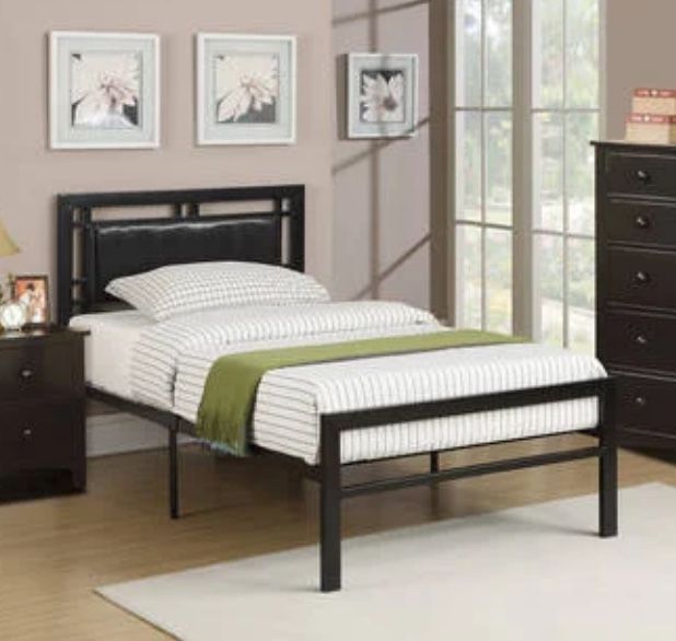 Twin Size Bed Frame With Pillow Top Mattress Furniture