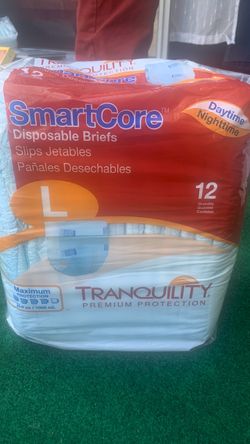 Tranquility SmartCore Adult Incontinence Brief L Heavy Absorbency Breathable,Maximum, 12 Ct