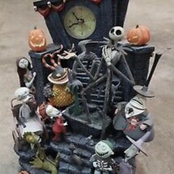 Rare Nightmare Before Christmas Mantle Clock