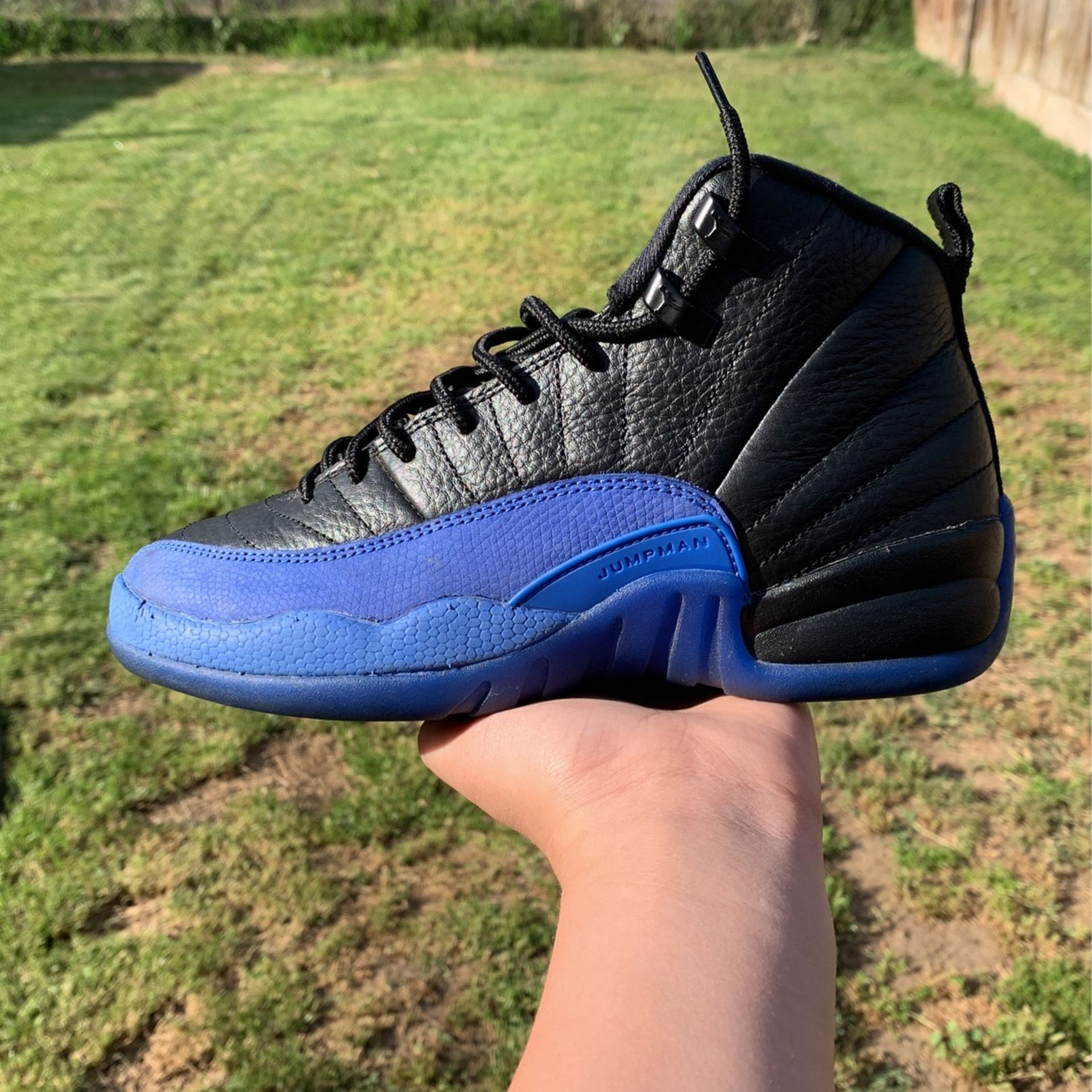 Jordan 12 Retro Black Game Royal (GS)