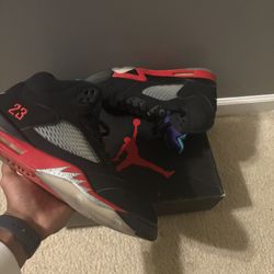 Jordan 5 Retro Top 3 Black Size 14