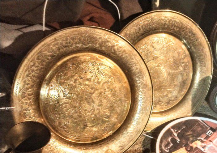 Beautiful Solid Brass Ceremonial Platters