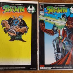 Spawn 2 Comic Book Lot Medieval Clown Comic Number 1 