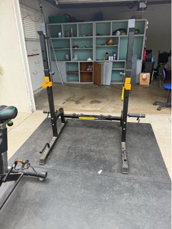 Squat rack bench rack weight rack