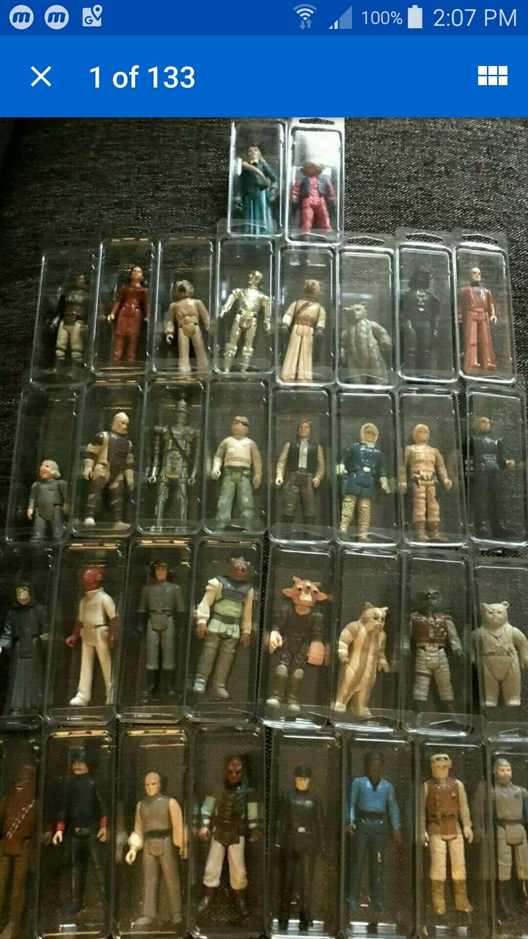 Vintage Star Wars Action Figures ORIGINAL 1970-80's Loose Figures - YOU CHOOSE Each comes in protective plastic clam-shell case No weapons