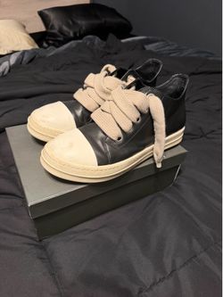 Rick Owens Jumbo Lace low Macassar Milk USM12 EU46