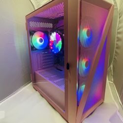 Pink Computer PC Gaming With Colorful Fans, Monitor And Peripherals Included! !🔥🔥🔥