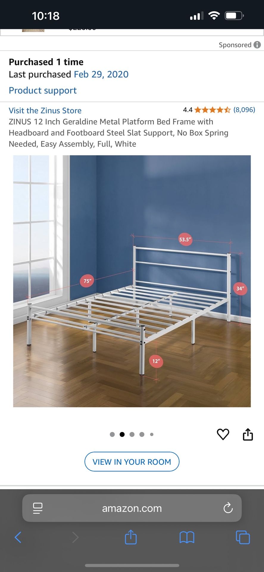 Free Full Bed frame