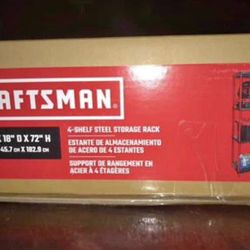 New Craftsman 4 Tier Steel Utility Shelving Unit