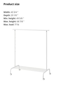 Rolling Rack For Clothes And Shoes