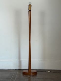 1960s Mid century teak lamp