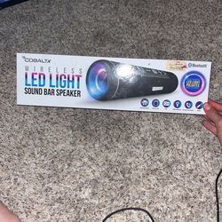 Cobaltx Wireless Led Light Sound Bar Speaker