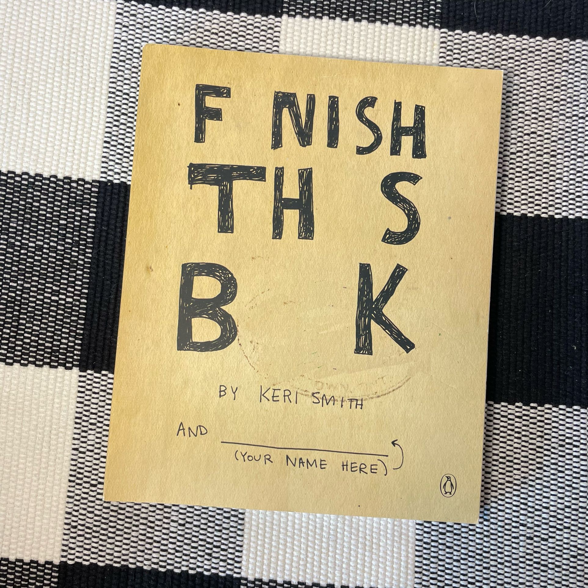 FINISH THIS BOOK Creative Prompt Book by Keri Smith Great Imaginative Gift for Kids or You!