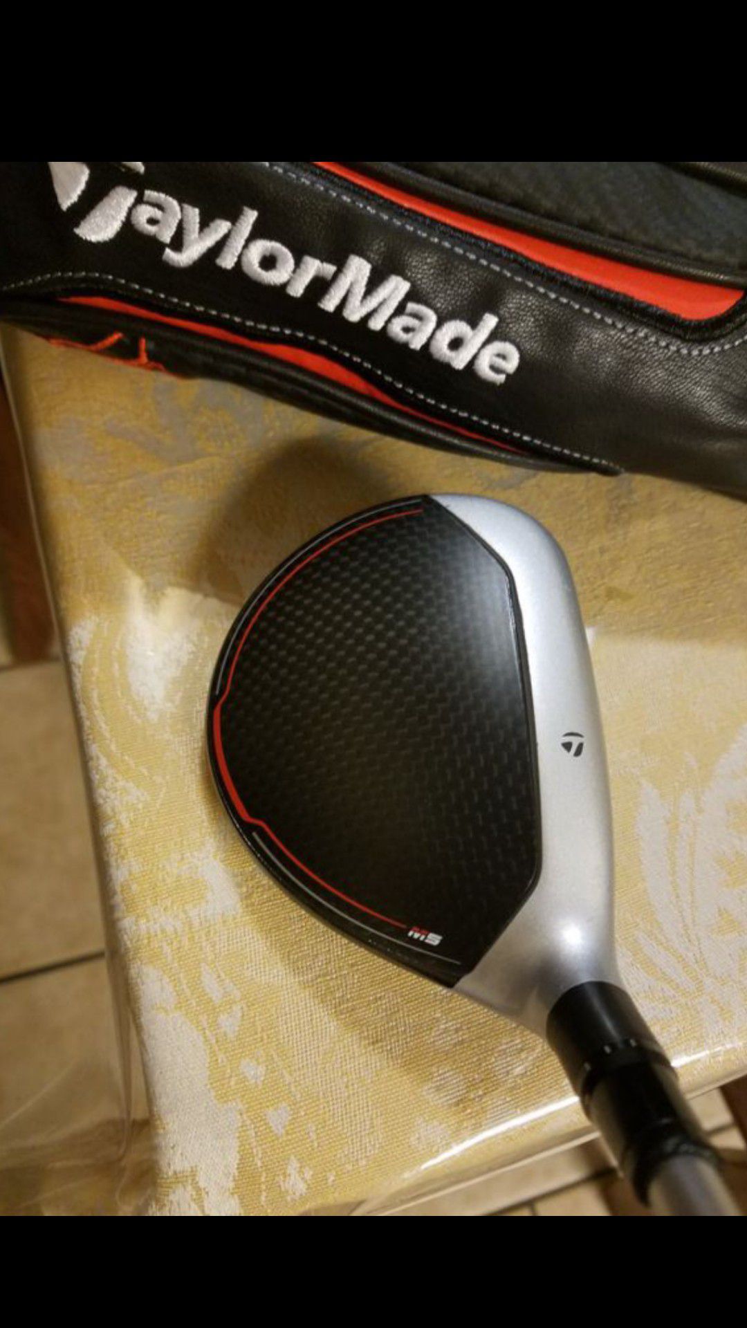 LEFT HANDED! EXCELLENT CONDITION! TAYLORMADE M5 ADJUSTABLE 5 WOOD WILL ADJUST DOWN TO A 3 WOOD