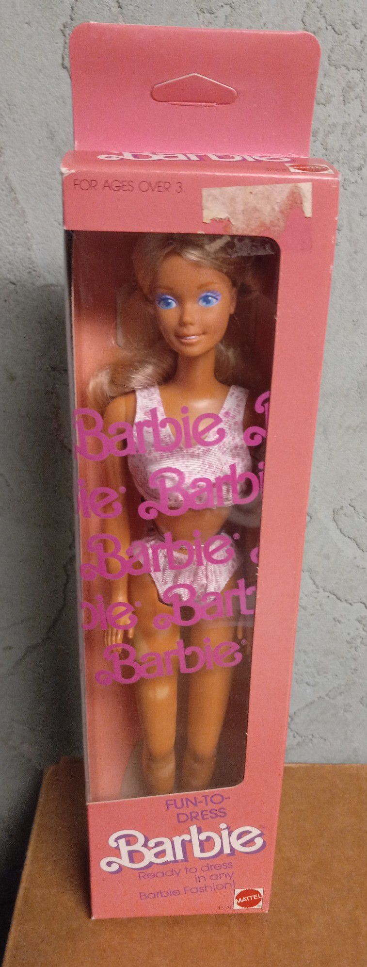 1987 Fun To Dress Barbie New Sealed #4558