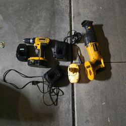 Dewalt 18 Volt Drill And Sawzall