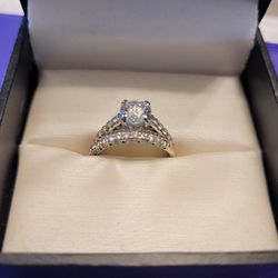 Diamond Engagement Ring And Wedding Band