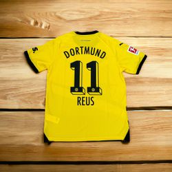 Soccer Jersey 23/24 Home Yellow Marco Reus 11 Borussia Dortmund Men Size Liga