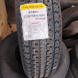 New Set Of Tires 225 75 15 St 10 Ply