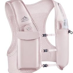 Running Vest for Women Men, USA Original Patent, Adjustable Chest Straps Running Hydration Vest with 500ml Soft Flask, Lightweight Reflective Hydratio