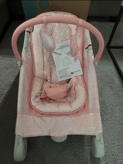Summer Infant 2-in-1 Bouncer & Rocker Duo (Pink) Convenient and Portable Rocker