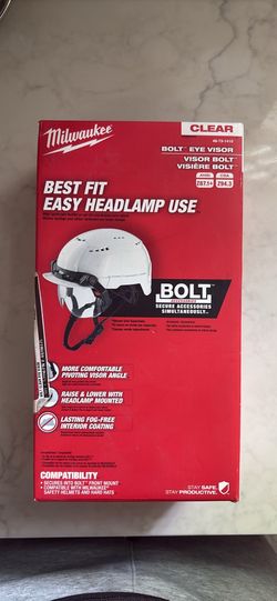 Milwaukee BOLT Clear Dual Coat Lens Eye Visor / Safety Goggles