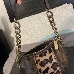 Authentic Vintage Michael Kors Cheetah Trim Purse
