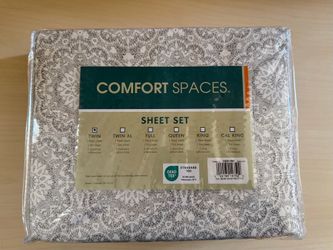 New in package Comfort Spaces twin sheet set
