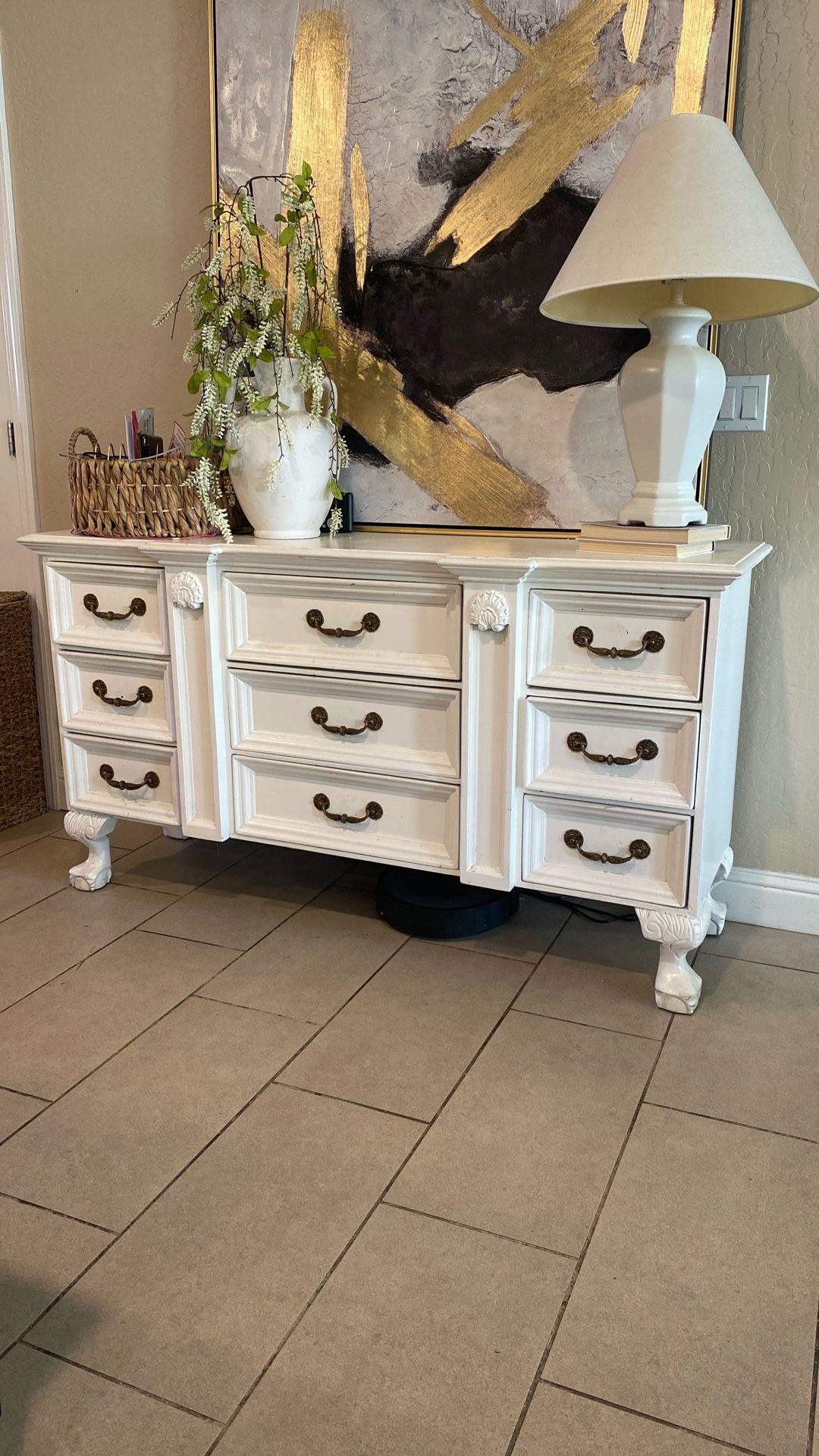 White Dresser Sideboard Buffet Drawers