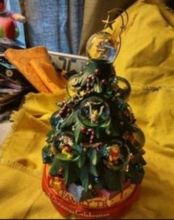 Rare collectable hard to find walt disney snow globe tree firm on price