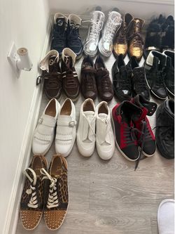 Jordan’s Gucci Louis Vuitton margiela feragamo Designer Lebrons Kobe Barkley Ewing and more.