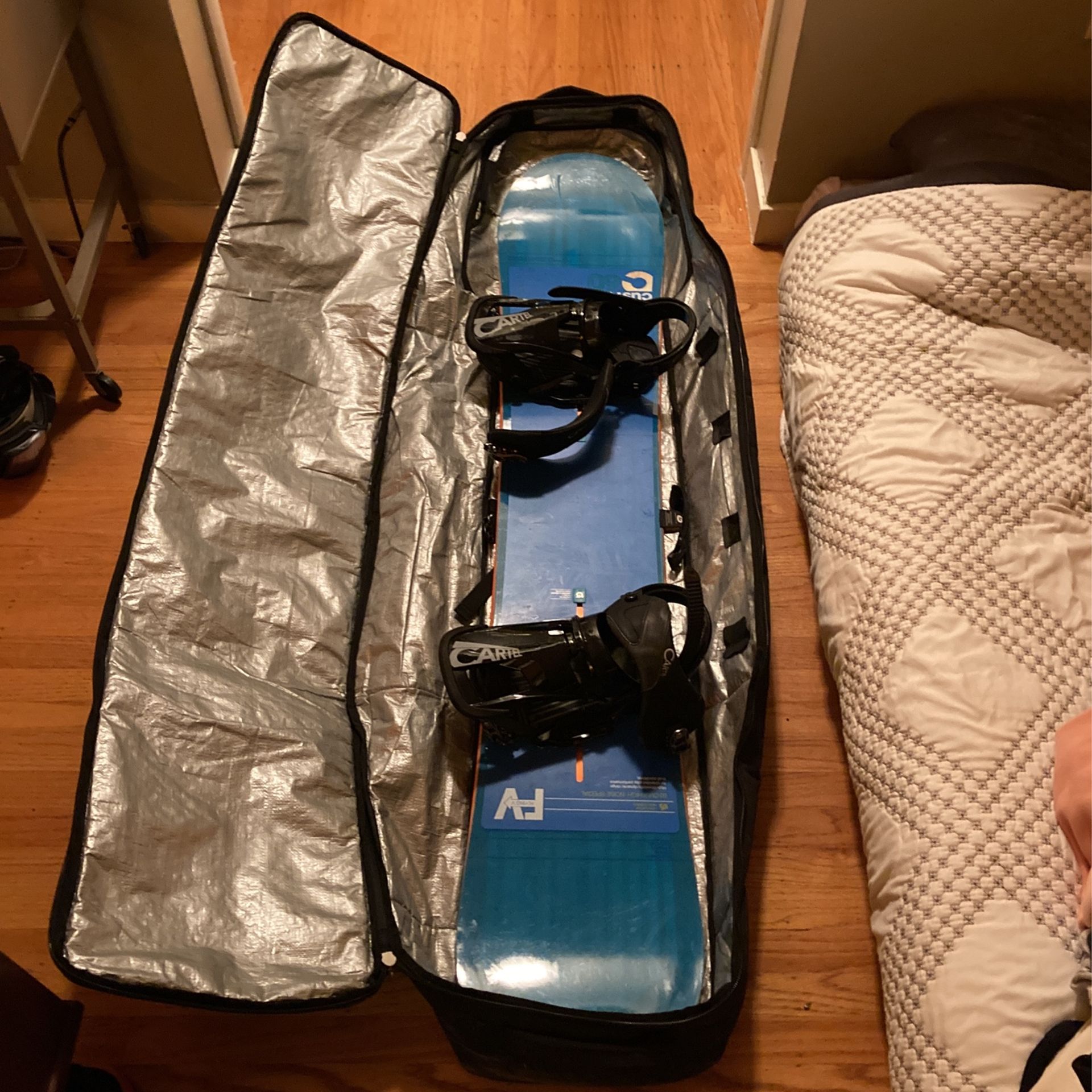 Burton Custom 160 with bindings, boots, bag for Sale in San