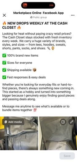 Cash closet
