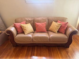 3-Piece Leather Sofa Set – $800