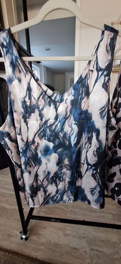 Abstract Print Sleeveless Top