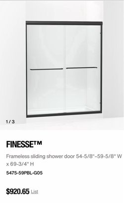 Sliding shower door new