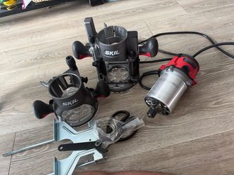 SKIL RT1322-00 14 Amp Plunge & Fixed Base Router Combo Kit 2.5 HP Used