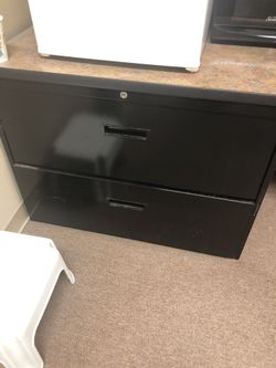 Two drawer file cabinet